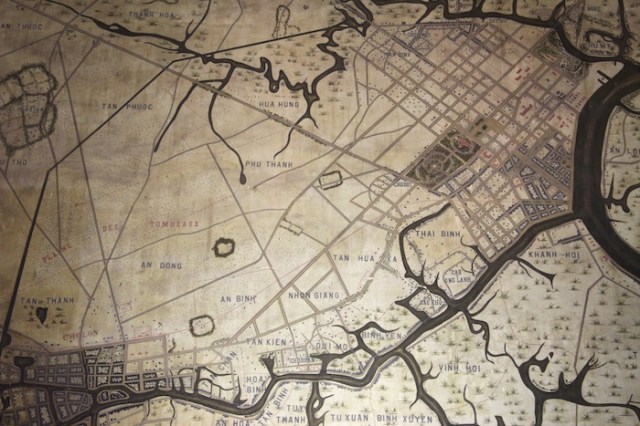 Colonial map of Old Saigon, with the city to the right, and the satellite town of Cholon – Saigon’s Chinatown – to the left.