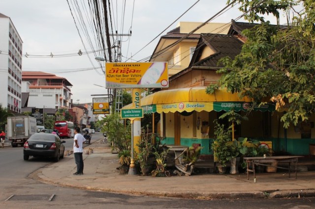 A colonial-era bungalow, now used as a bar, Thanon Pang Kham.