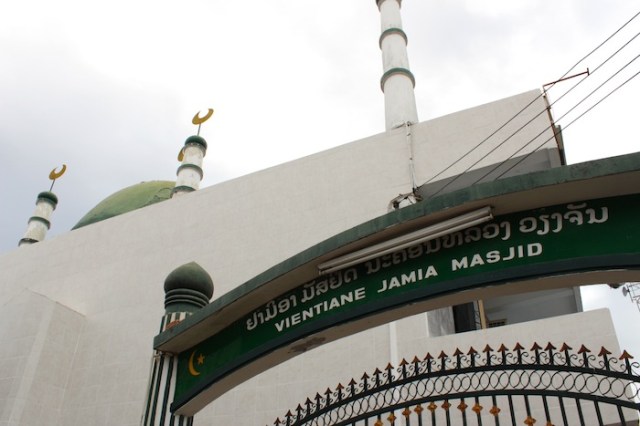 Vientiane’s Friday Mosque, serving the city’s small Muslim community, off Thanon Setthathirat.  