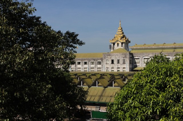 Yangon Central Railway Station. 