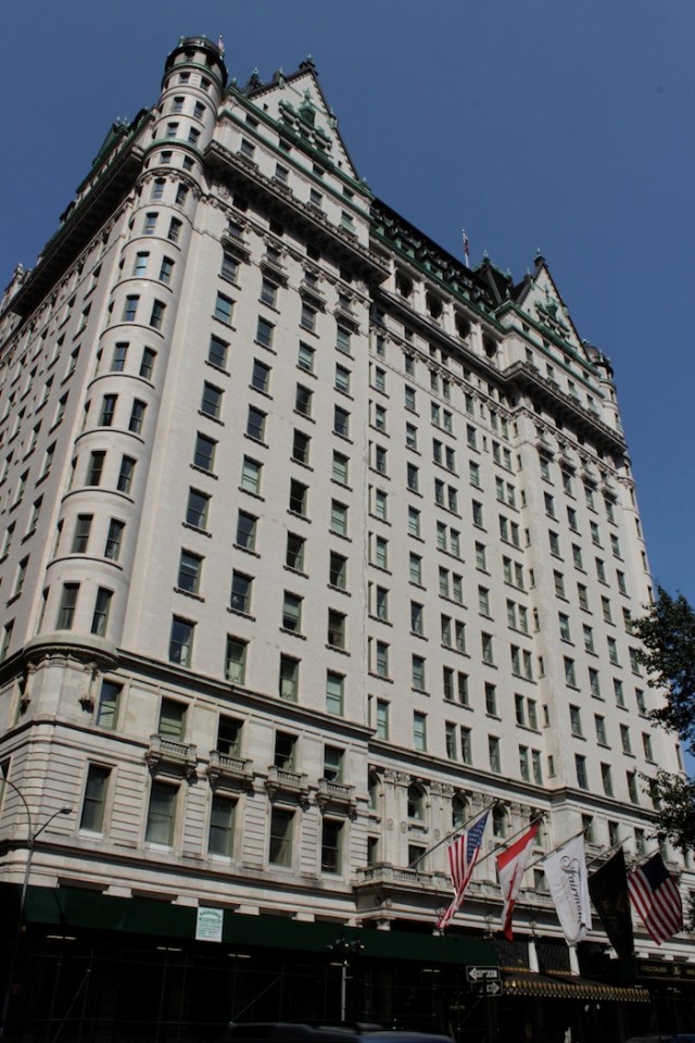 Our movie begins in lobby of the legendary Plaza Hotel.  Our heroine is finishing up lunch with a couple of her galpals.  