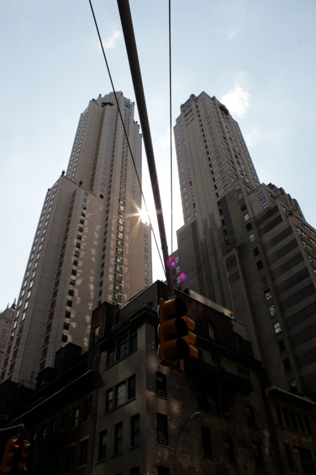 28 – The apartment towers where our main protagonists live.  