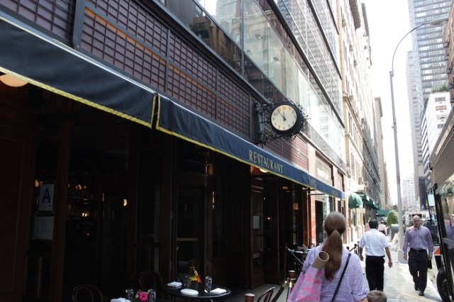 29 – She spends a lazy afternoon lingering at the nearby restaurant.  