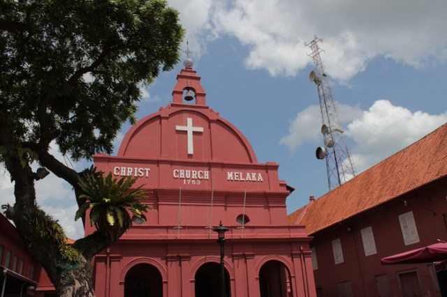 Christchurch - a more view of Malacca, installed by the Dutch