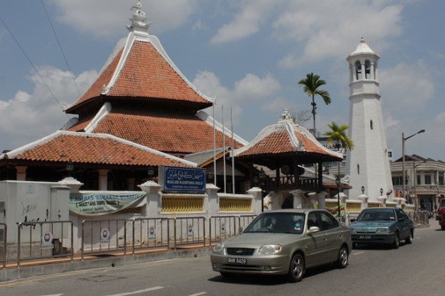 Kampong Hulu Mosque, north of Jalan Tokong. 