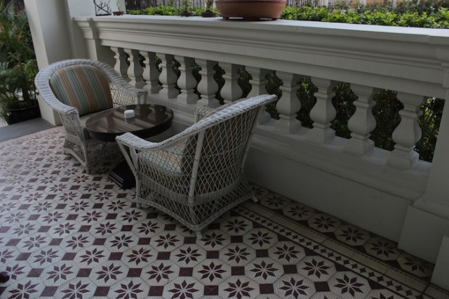 Dutch Indies-style balconies and Portuguese-influenced floor tiles