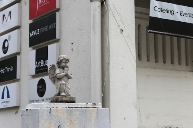 Cherub at 222 Queen St - the former Catholic High Campus