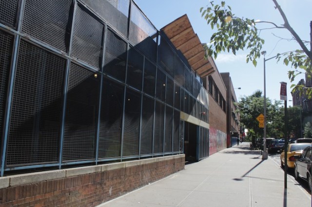 32 – The contemporary façade of the P.S. 153.  