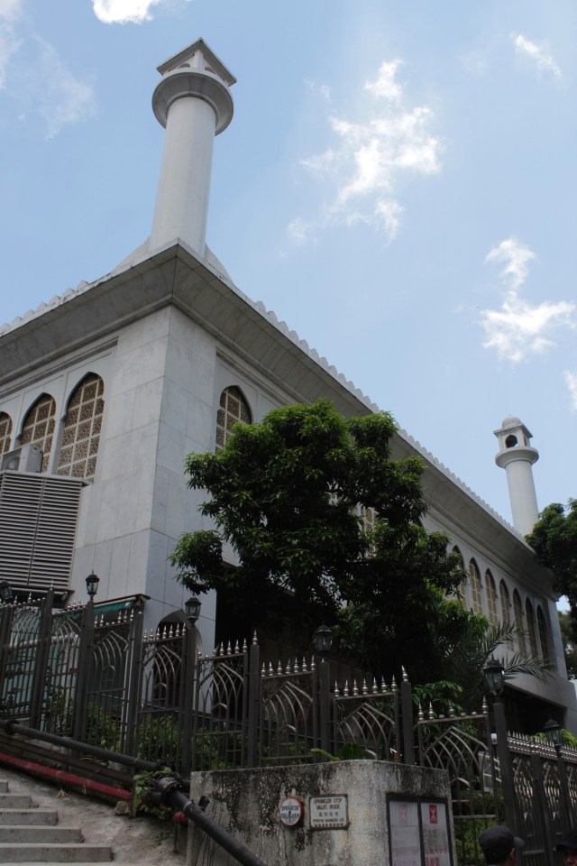 The Kowloon Masjid and Islamic Centre (1986), on Nathan Road.  A mosque has stood here since 1846, indicating how Kowloon was Hong Kong's multicultural melting pot.  
