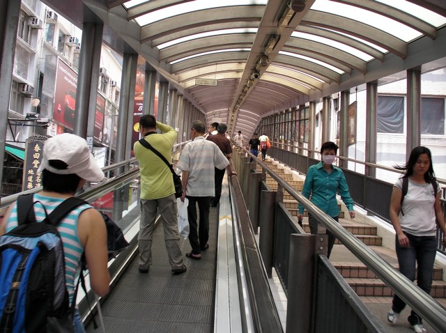 The mid-levels escalator - THE quintessential experience as a "spectator" in Hong Kong