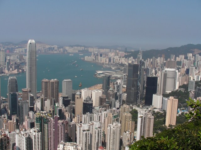 Nose-bleed view from Victoria Peak