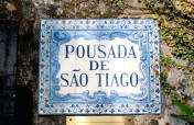 The entrance to the Pousada, in exquisite Iberian blue tiles.