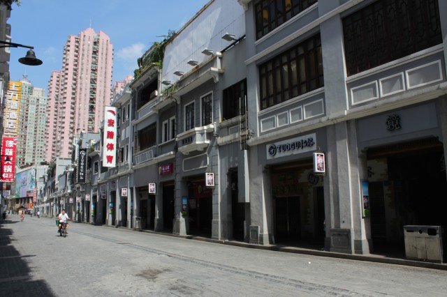 Traditional shophouses along Shangxiajiu Street.