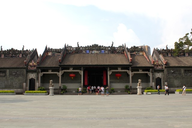 Approaching the front of the huge temple complex.  