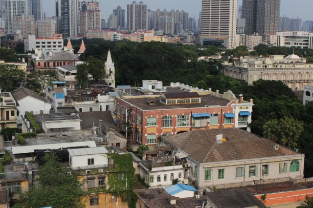 View of Shameen Island from the Swimming Pool.