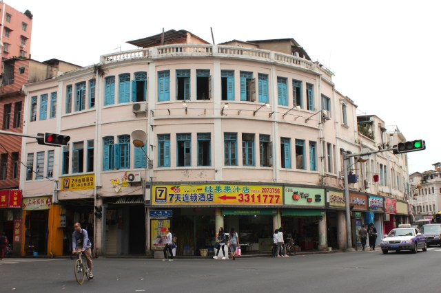 Examples of shophouse architecture in the Old Town.  This one again channels Old Singapore, or Penang today.  