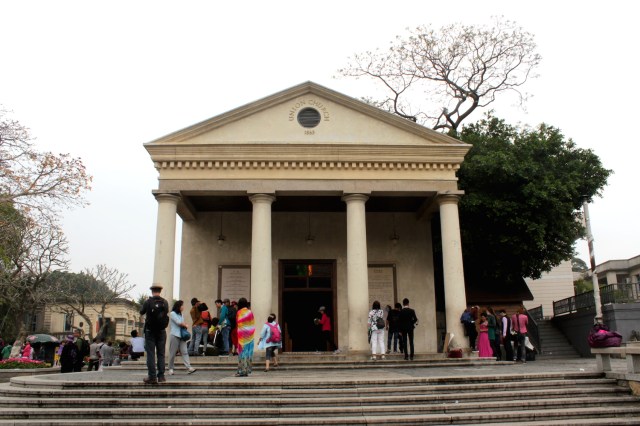 Just across is Union Church (1863), serving a Protestant Congregation.