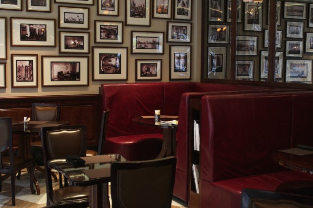 The Cafe, situated right by the sidewalk.