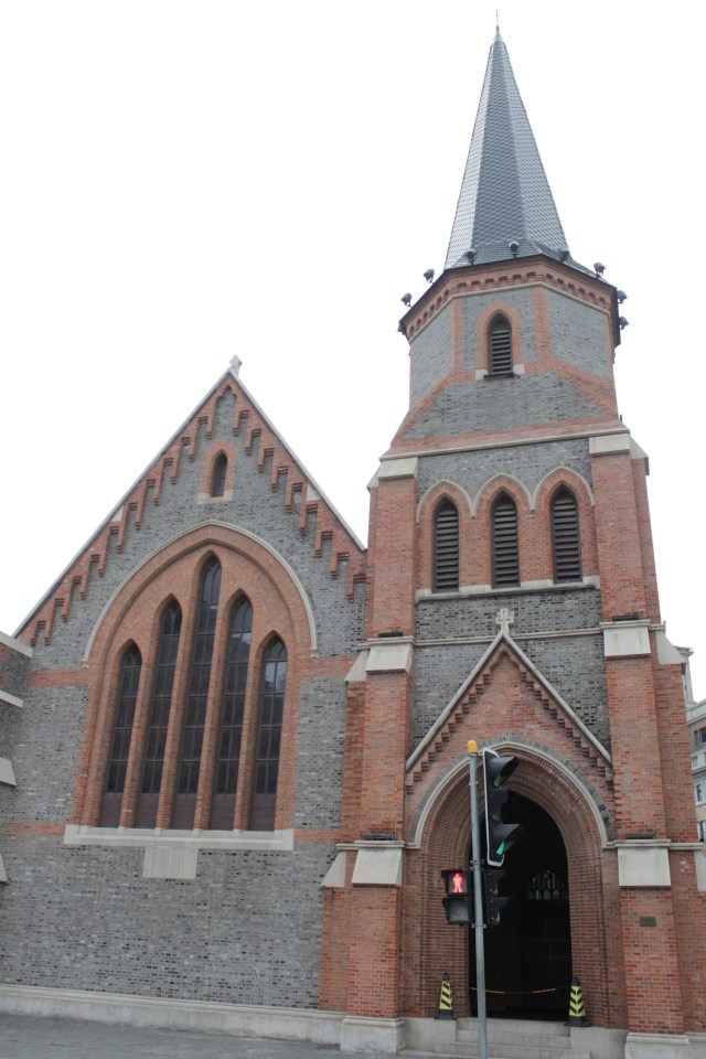The Shanghai Union Church was erected in 1886 in a Gothic style.