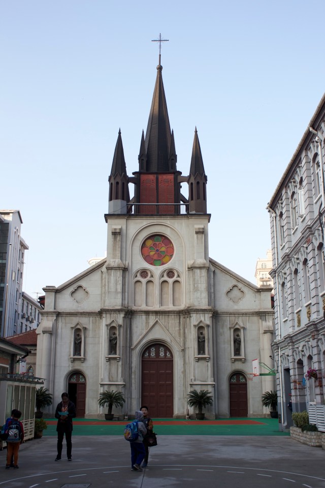 St Joseph's Church, built in 1862, is the oldest church in the Concession, older than the Xujiahui Cathedral.  