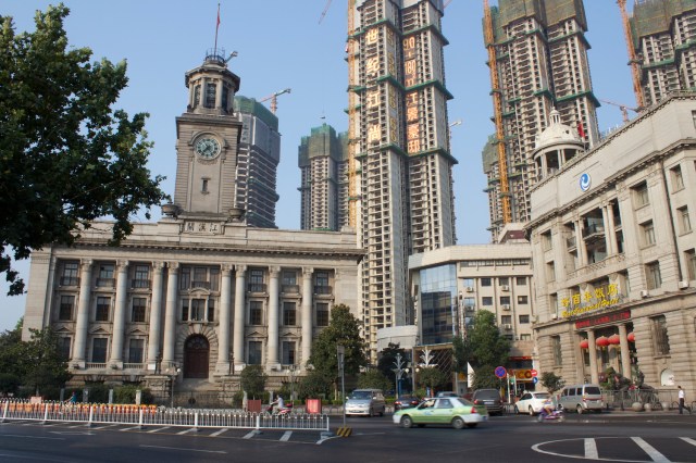 The Hankow Customs House marks the beginning of the Hankow Bund.  