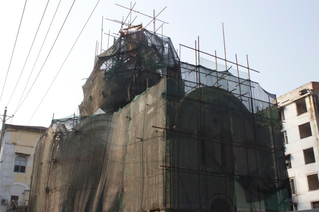 Hankow Russian Orthodox Church, being restored.
