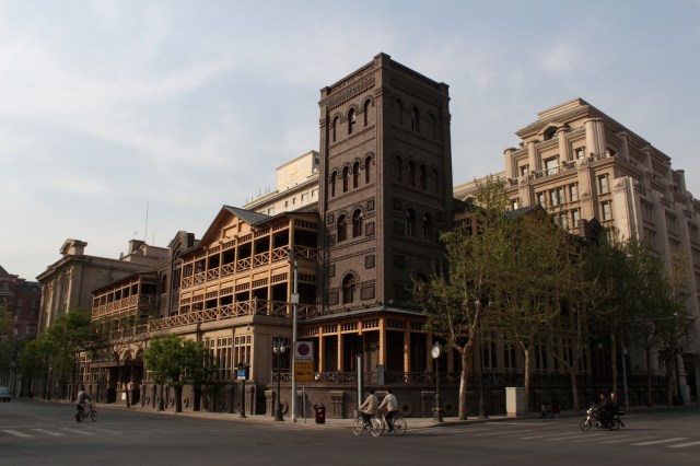 The historic Astor Hotel, Tientsin.  This is a view of the original Historic Wing. 