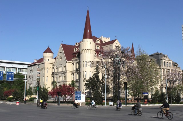 Across from the Concordia sits a fairytale castle