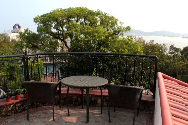 My private balcony at the Pousada de Sao Tiago, Macao... my favourite hotel in my favourite city this year.