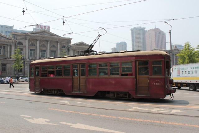 The Dairen tram started operations in 1909 and is still going today.  These cars date from the 1930s.  
