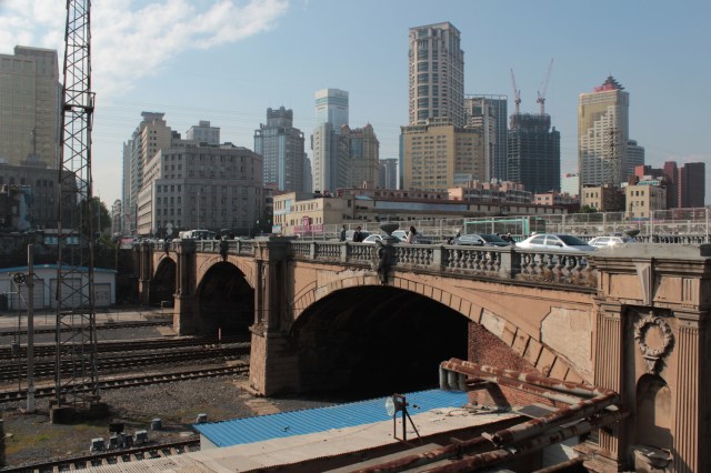 The bridge leading towards Russian Street channels Nihonbashi in Tokyo.  