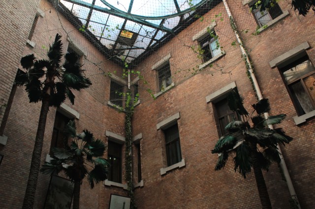 Cafe in the inner courtyard.  