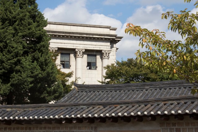 European Palace in the Deoksugung, view from Jeong-dong.