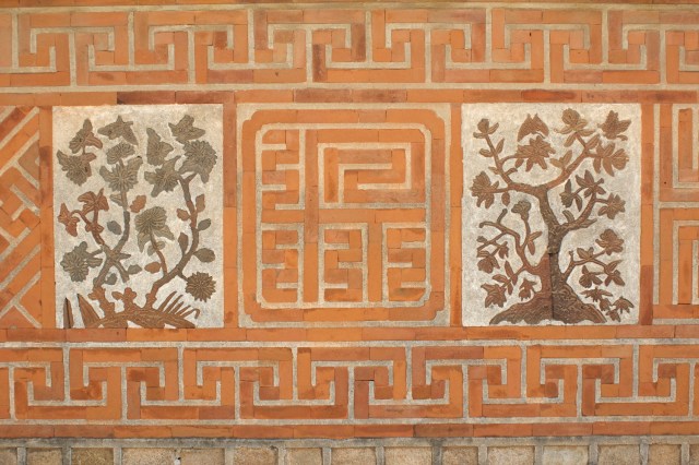 Unique brickwork in the Gyeongbokgung Palace.