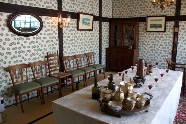 Reconstructed interior: dining room.