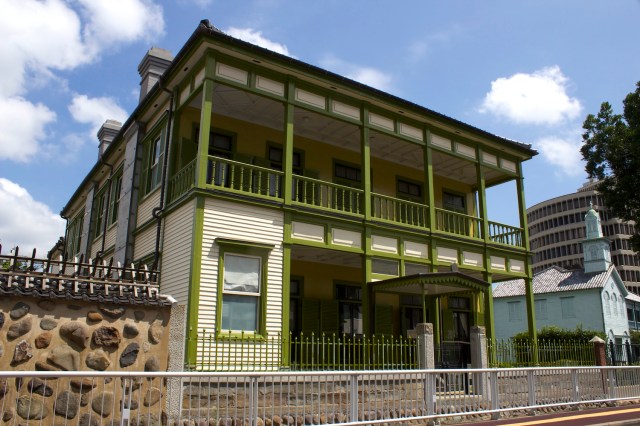 The former Nagasaki International Club was established after the Treaty Port Era in to ensure that good relations ensued between the Japanese and foreigners (such as Frederick Ringer) who continued to live and trade in the city. The building was erected in 1903.