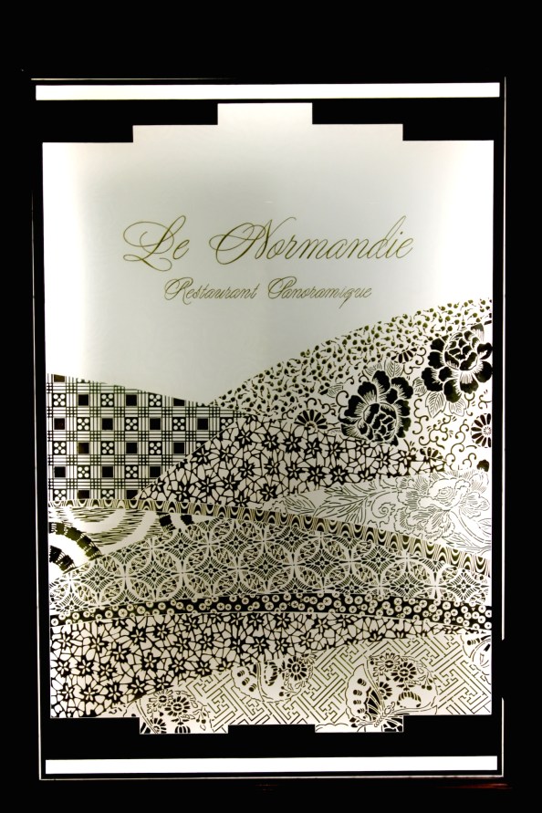 La Normandie - the hotel's French restaurant, with a view of the harbour.