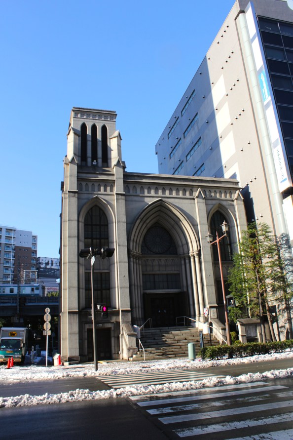 Yokohama Shiloh Church, at the other end of Bashamichi. 