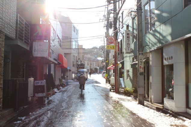 The way up to the Yamate Hills, Yokohama.