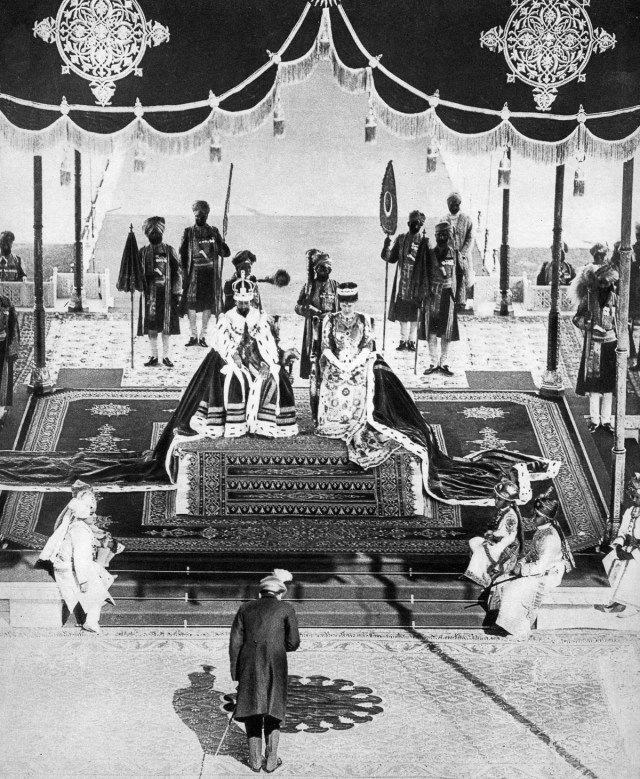 The Nizam of Hyderabad pays hommage at the Delhi Durbar, 1911, (1935).