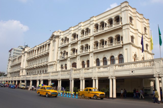 24 - Oberoi Grand Hotel exterior viewed along Chowringhee Road